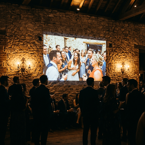 Projected slideshow